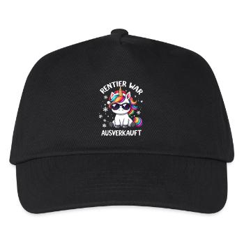 Christmas Reindeer Was Sold Out Unicorn - Kids’ Baseball Cap - black - Front