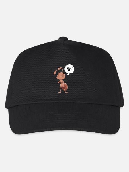 Nö! Lustige Ameise Illustration - Kinder Basecap - Schwarz