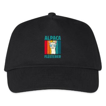 Alpaca Fan ALPACA FLÜSTERER Lama Lustiges - Kids’ Baseball Cap - black - Front