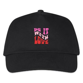 It It Love Retro Lettering - Kids’ Baseball Cap - black - Front