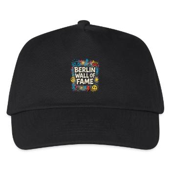 Berlin Wall of Fame Graffiti Street Design - Kids’ Baseball Cap - black - Front