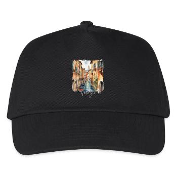 Venedig Aquarell, Ich liebe Venedig - Kinder Basecap - Schwarz - Vorne