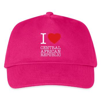 J’adore République centrafricaine - Casquette de baseball Enfant - fuchsia - Devant