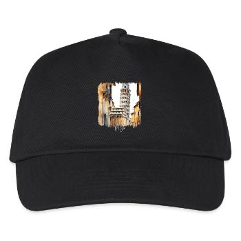 Aquarell von Pisa, Pisa, Italien - Kinder Basecap - Schwarz - Vorne