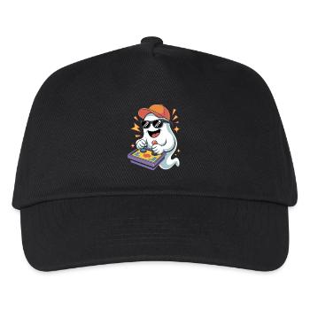 Retro Gamer Halloween Geist - Kinder Basecap - Schwarz - Vorne