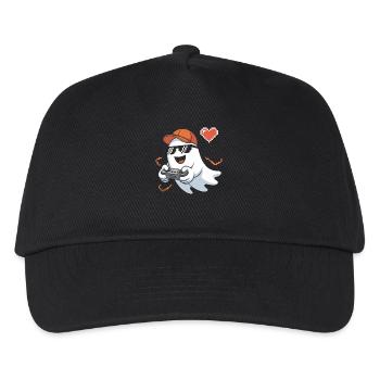 Retro Gamer Halloween Geist - Kinder Basecap - Schwarz - Vorne