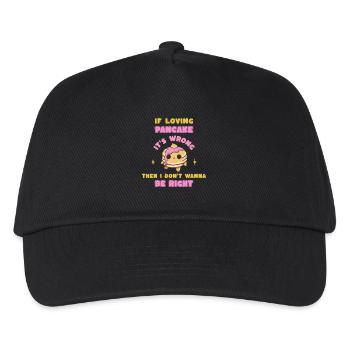 Waffle Love Funny Waffle Design - Kids’ Baseball Cap - black - Front