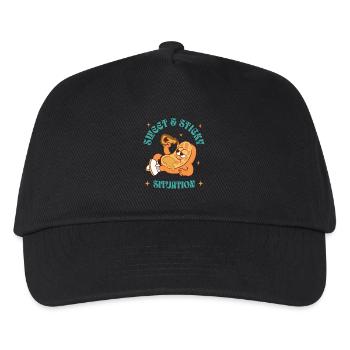 Waffle Iron Fan Waffle Baker Outfit - Kids’ Baseball Cap - black - Front