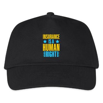 Insurance Agent Human Right Funny Insurance Broker - Kids’ Baseball Cap - black - Front