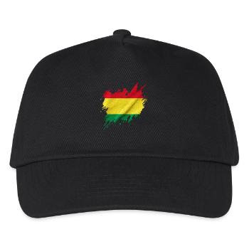 Bolivian flag, torn style - Kids’ Baseball Cap - black - Front