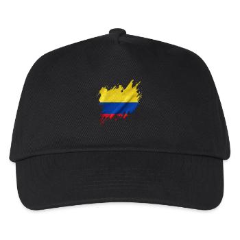 Flag of Colombia, torn style - Kids’ Baseball Cap - black - Front
