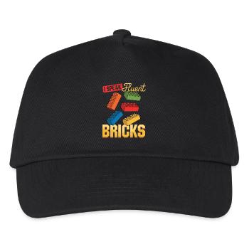 Building Blocks Kids Brick Builder - Kinder Basecap - Schwarz - Vorne