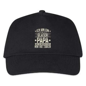 Glaser Papa - Kinder Basecap - Schwarz - Vorne