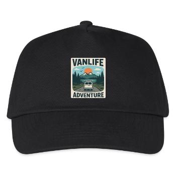 Vanlife Adventure - Kids’ Baseball Cap - black - Front