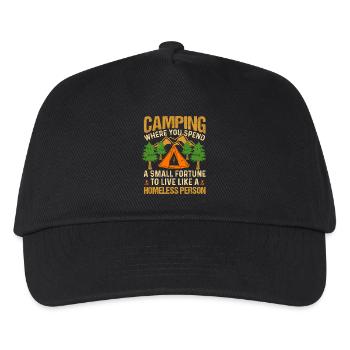 Camping - Casquette de baseball Enfant - noir - Devant