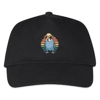 Perruche ondulée - Casquette de baseball Enfant - noir - Devant