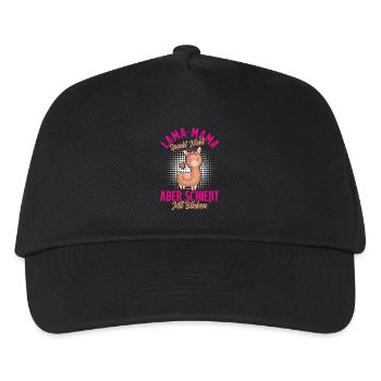 Soon mom LLAMA MOM DOESN'T SPIT LOOKS - Kids’ Baseball Cap - black - Front