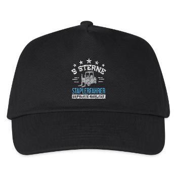 5 Star Forklift Driver Tested Quality / Forklift - Kids’ Baseball Cap - black - Front