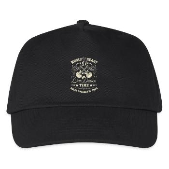 Line Dance - Music with Heart - Country Gift - Kids’ Baseball Cap - black - Front
