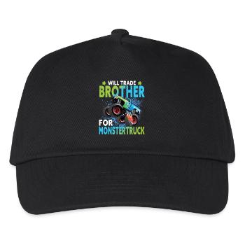 Monstertruck - Kinder Basecap - Schwarz - Vorne