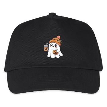 Ghost Pumpkin Spice Latte Halloween Fun - Kids’ Baseball Cap - black - Front