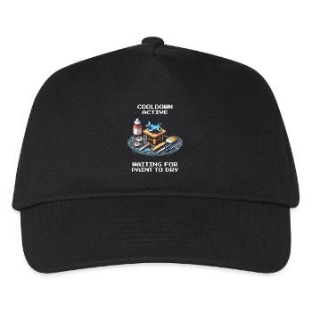 Cooldown: Farbe trocknet | Miniaturen - Kinder Basecap - Schwarz - Vorne