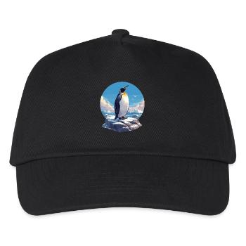 Pinguine Pinguin - Kinder Basecap - Schwarz - Vorne