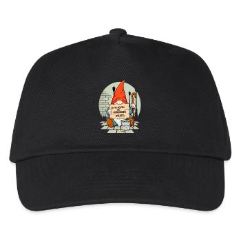 Gnome affamé | S’il vous plaît, aidez Gnome - Casquette de baseball Enfant - noir - Devant