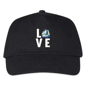 Penguins Penguin - Kids’ Baseball Cap - black - Front