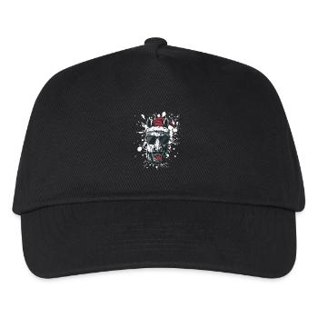 Pferd Weihnachten Lustig - Kinder Basecap - Schwarz - Vorne