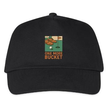 Lustiger Golf Noch ein Eimer Golf Liebhaber Golfer - Kinder Basecap - Schwarz - Vorne