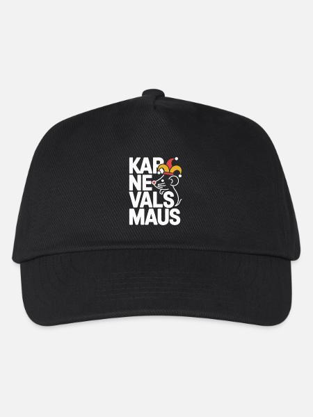 Karnevalsmaus Karneval Köln Kölner Karnevals Maus - Kinder Basecap - Schwarz