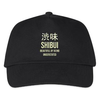 Shibui Schlanker Minimalismus - Kinder Basecap - Schwarz - Vorne
