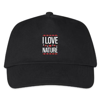 I love nature - Kids’ Baseball Cap - black - Front