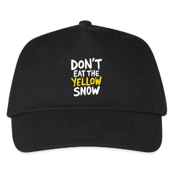 Don't Eat The Yellow Snow - Kids’ Baseball Cap - black - Front