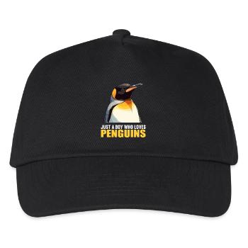 Penguins Penguin - Kids’ Baseball Cap - black - Front