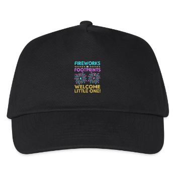 Gender Reveal Neues Jahr - Kinder Basecap - Schwarz - Vorne
