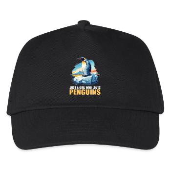 Penguins Penguin - Kids’ Baseball Cap - black - Front