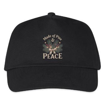 Motif de Noël naturel - Casquette de baseball Enfant - noir - Devant