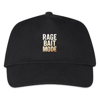 Rage Bait Mode, Funny Saying  - Kids’ Baseball Cap - black - Front