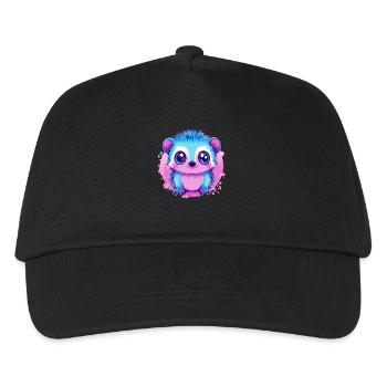 Kunterbuntes Kuschelmonster - Kinder Basecap - Schwarz - Vorne