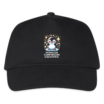 Compagnon pingouin | Compagnon de jeu mignon - Casquette de baseball Enfant - noir - Devant