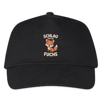 Smart as a fox cute - Kids’ Baseball Cap - black - Front