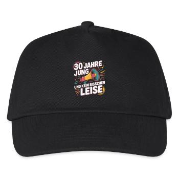 30 Jahre Jung und Kein Bisschen Leise - Kinder Basecap - Schwarz - Vorne