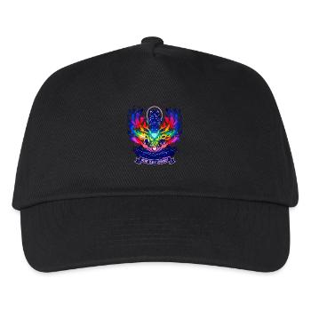 Mon âme ronronne - Yoga Chat Arc-en-ciel - Casquette de baseball Enfant - noir - Devant