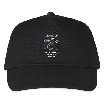 Level Up | Manual mode mastered, ISO aperture - Kids’ Baseball Cap - black - Front