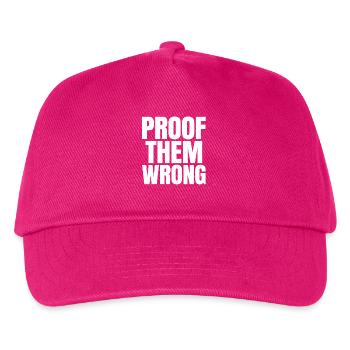 Beweise dafür, dass sie falsch liegen - Kinder Basecap - Fuchsia - Vorne