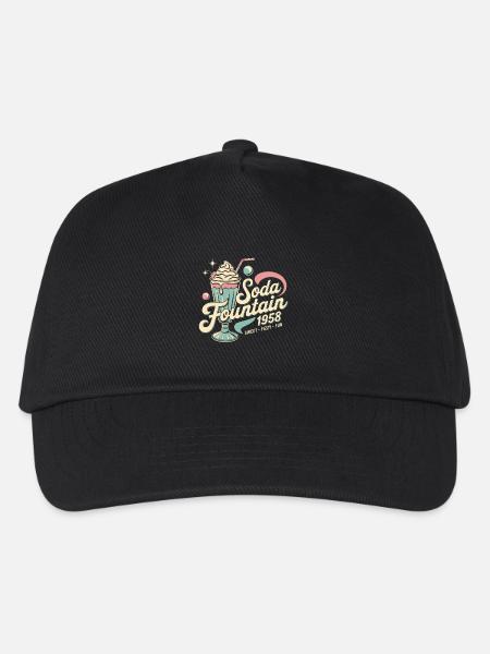 Soda Fountain 1958 - Kinder Basecap - Schwarz