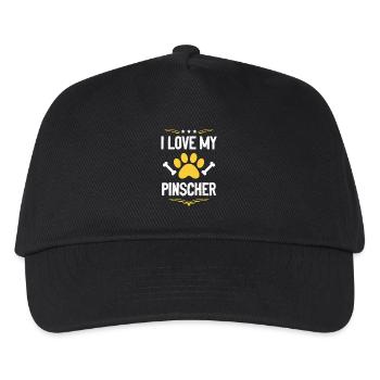 I love my Pinscher - Kids’ Baseball Cap - black - Front