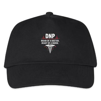 DNP Soignant Cerveau Cœur - Casquette de baseball Enfant - noir - Devant
